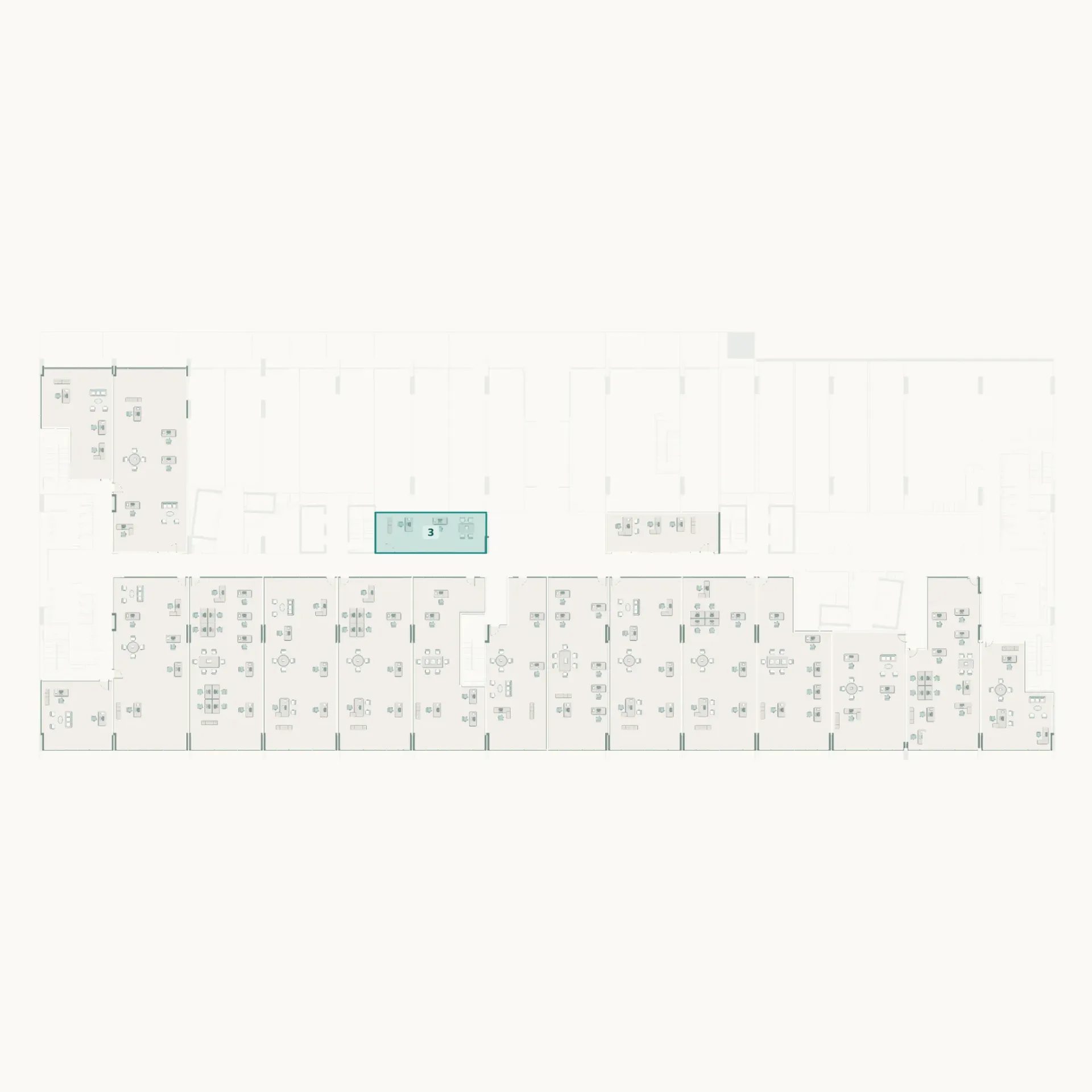 صبا - مكتب - 59.44 م² - رقم 03 (طابق التسوية الأول)