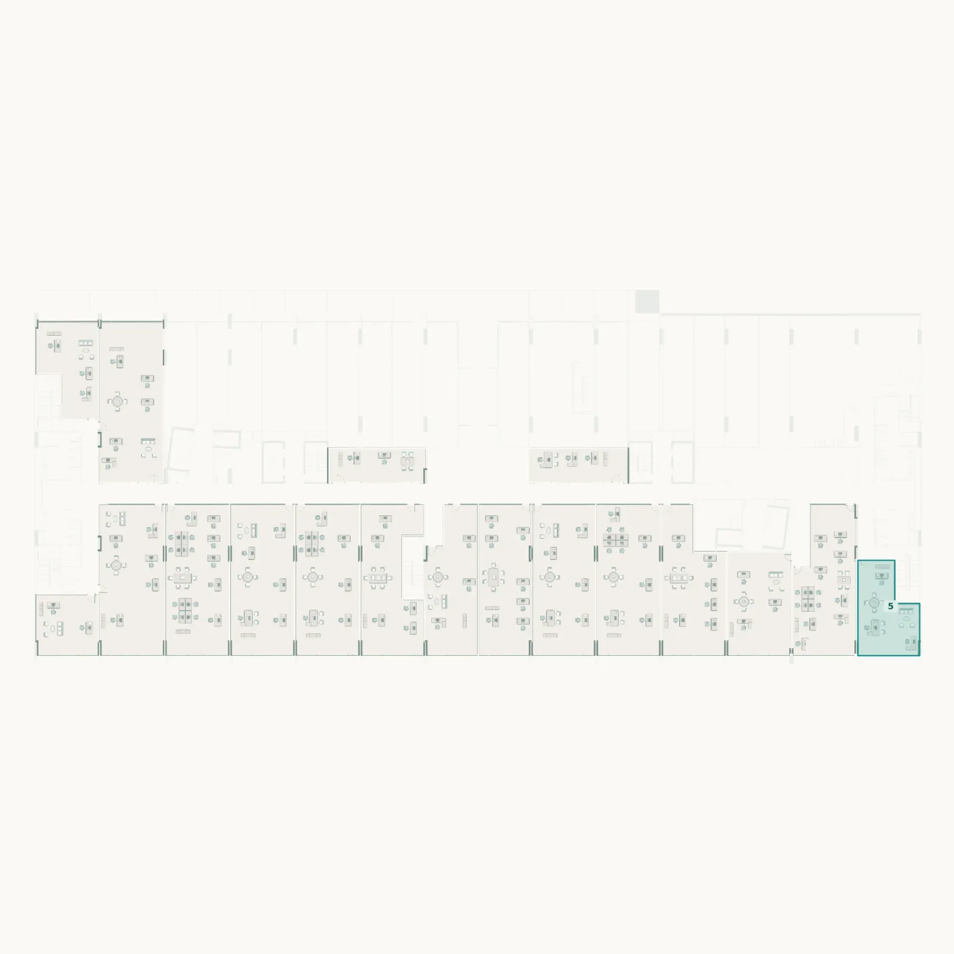 صبا - مكتب - 88.55 م² - رقم 05 (طابق التسوية الأول)