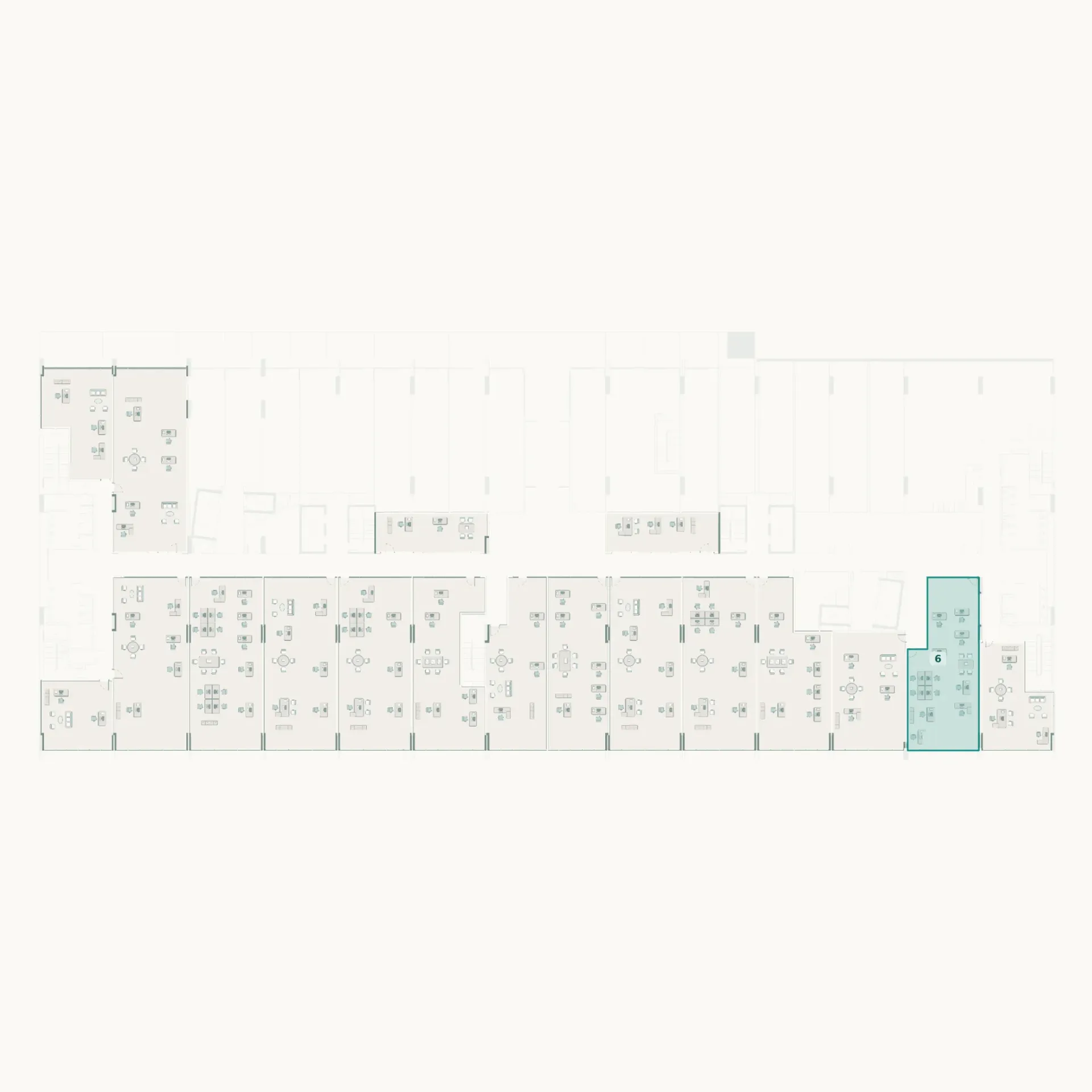 [SABA-O-LF1-06] صبا - مكتب - 148.77  م² - رقم 06 (طابق التسوية الأول)