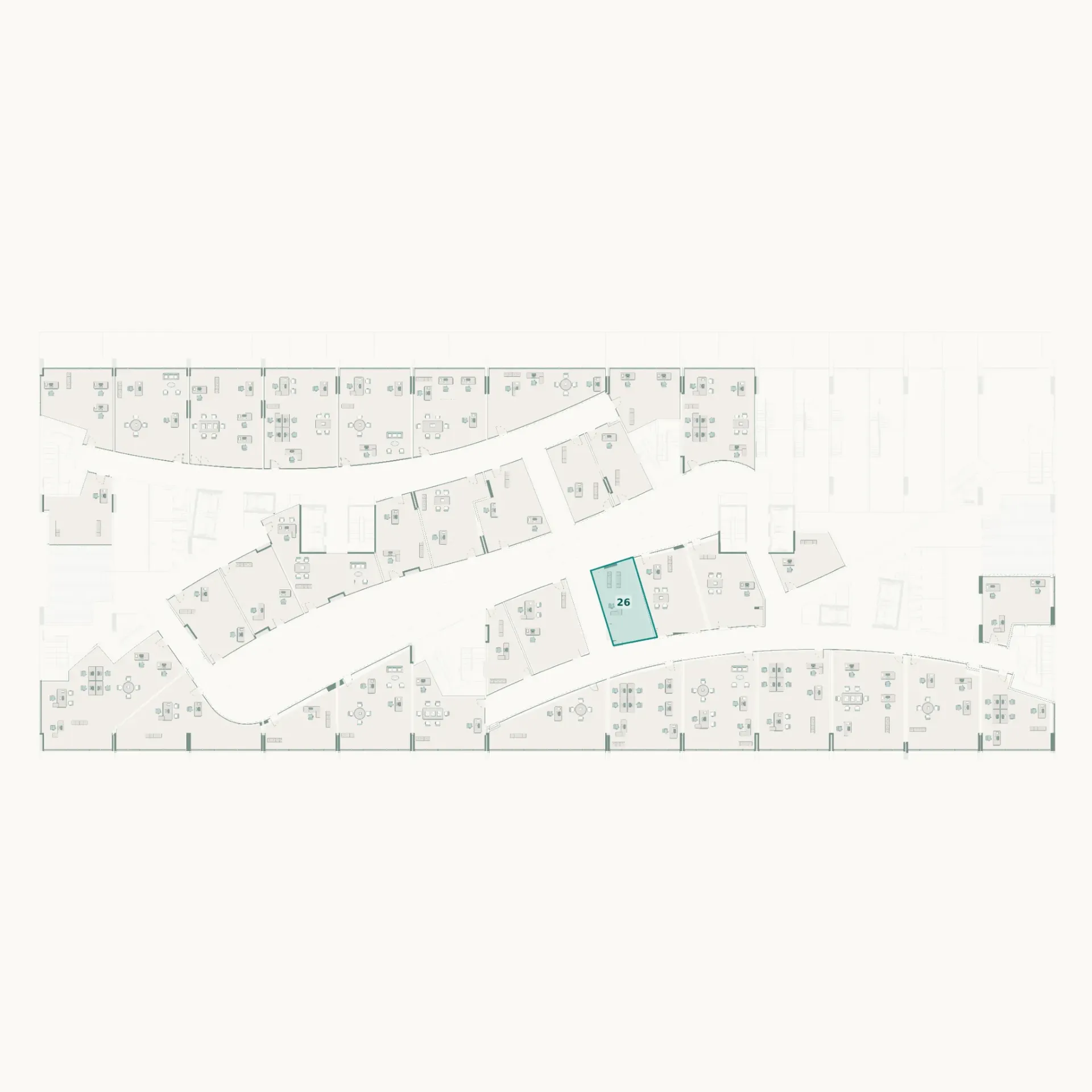 [SABA-O-GF-26] صبا - مكتب - 45.53  م² - رقم 26 (الطابق الأرضي)
