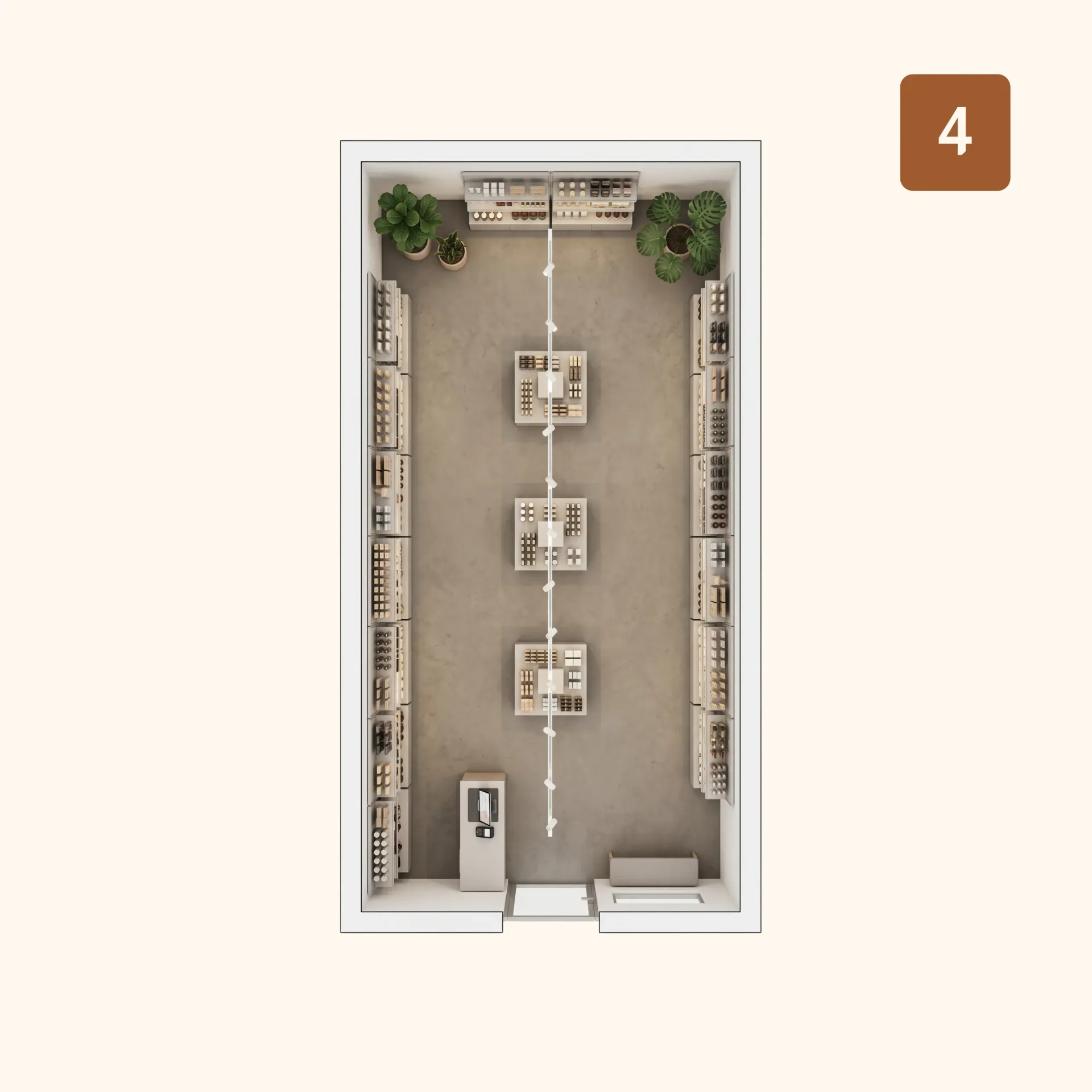 نموذج 4 - محل تجاري - 63  م² 