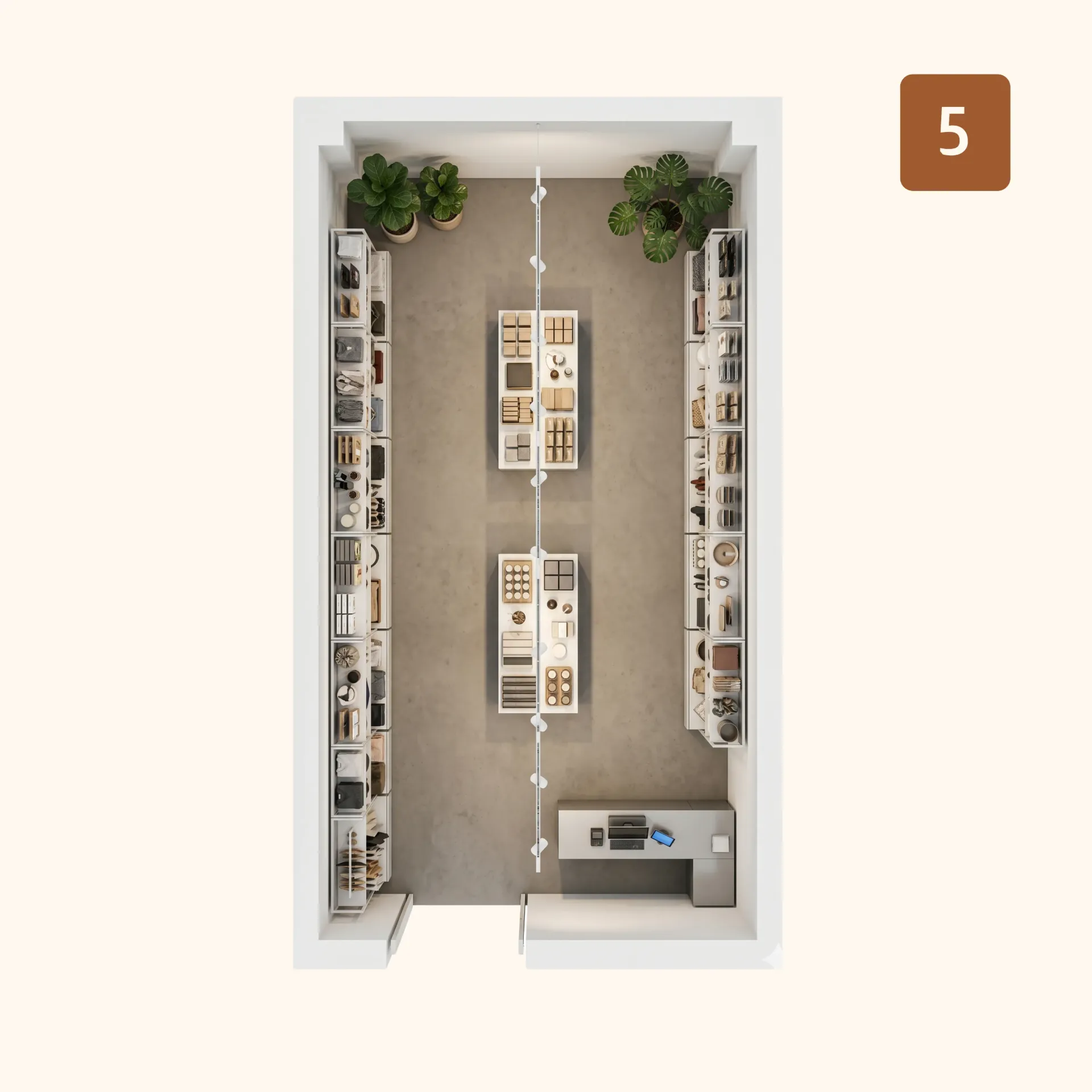 نموذج 5 - محل تجاري - 62  م² 