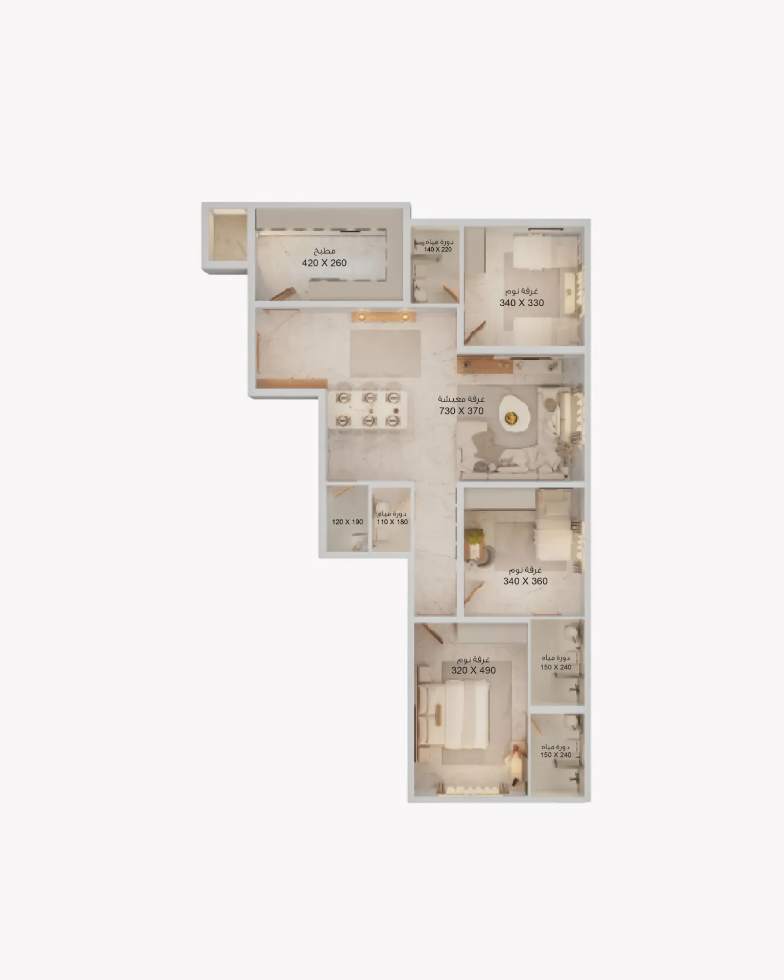 FALAK - Flat M2 - 123 m² (1st floor)